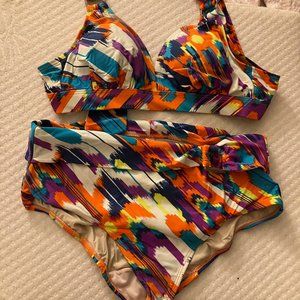 Cacique Bikini; Multicolor; No Wire; Size 16